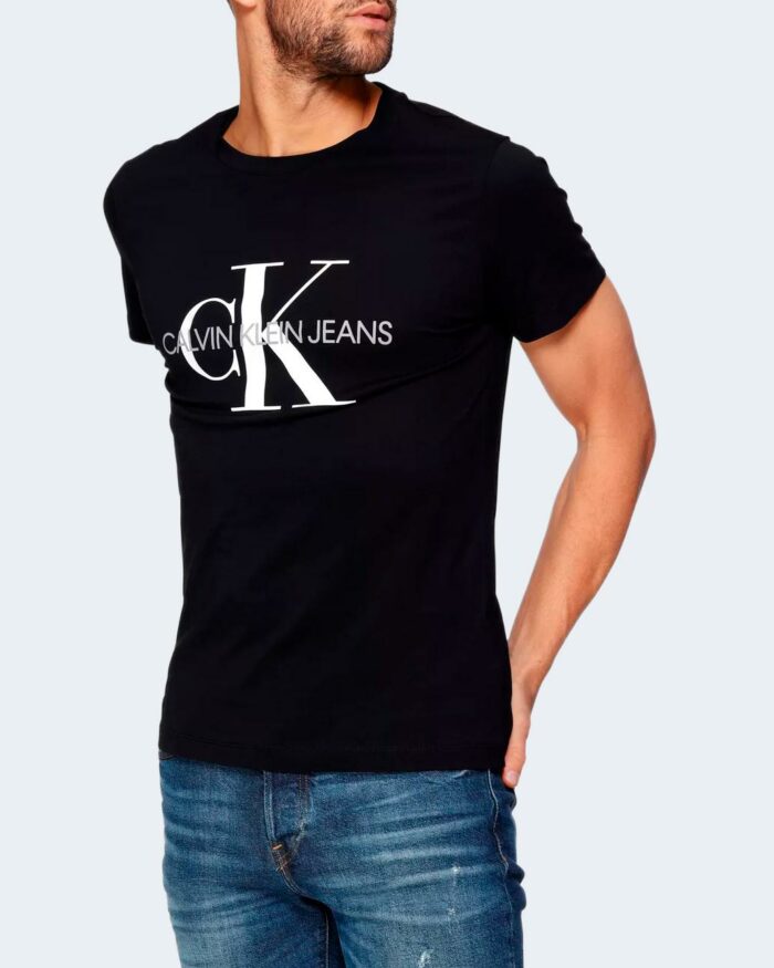 T-shirt Calvin Klein CORE MONOGRAM SLIM TEE Nero – 85446
