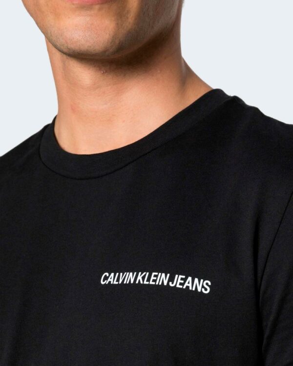 T-shirt Calvin Klein Jeans INSTITUTIONAL LOGO CHEST TEE Nero - Foto 2