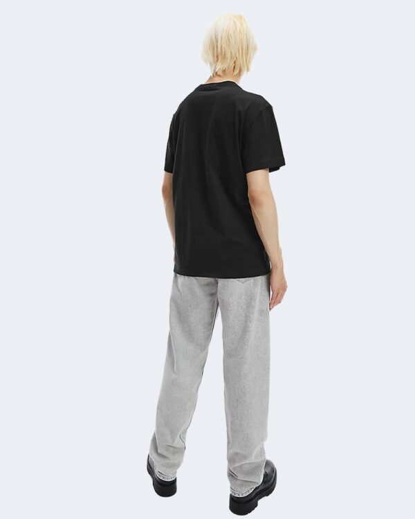 T-shirt Calvin Klein Jeans SMALL CENTER BOX TEE J30J319712 Nero - Foto 4