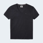 T-shirt Tommy Hilfiger Jeans TJM ORIGINAL JERSEY V NECK TEE Nero - Foto 4