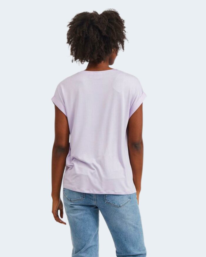 T-shirt Vila Clothes VIELLETTE S/S SATIN TOP/SU – NOOS Viola – 62969