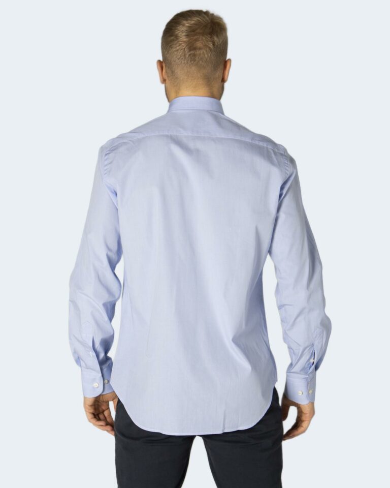 Camicia manica lunga Alviero Martini Prima Classe REGULAR FIT SHIRT Blu Chiaro - Foto 4