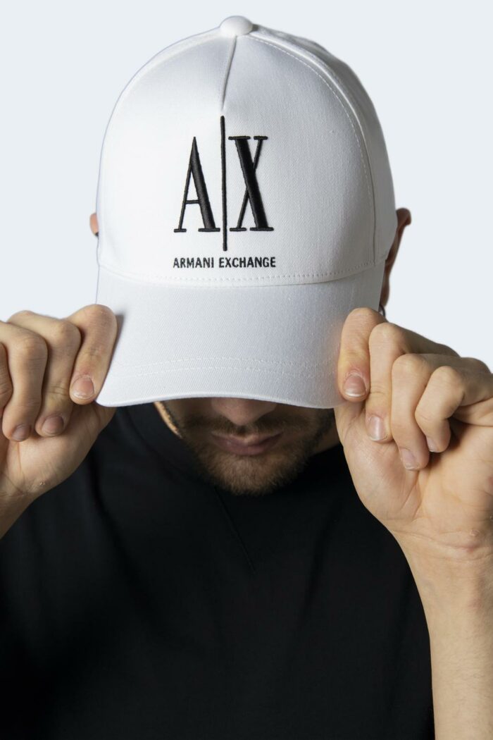 Cappello con visiera Armani Exchange BASEBALL HAT Bianco – 81685