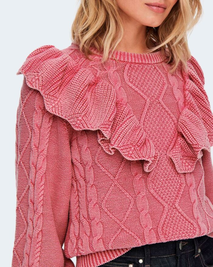 Maglione Only ONLACID L/S PULLOVER KNT Rosa – 80716