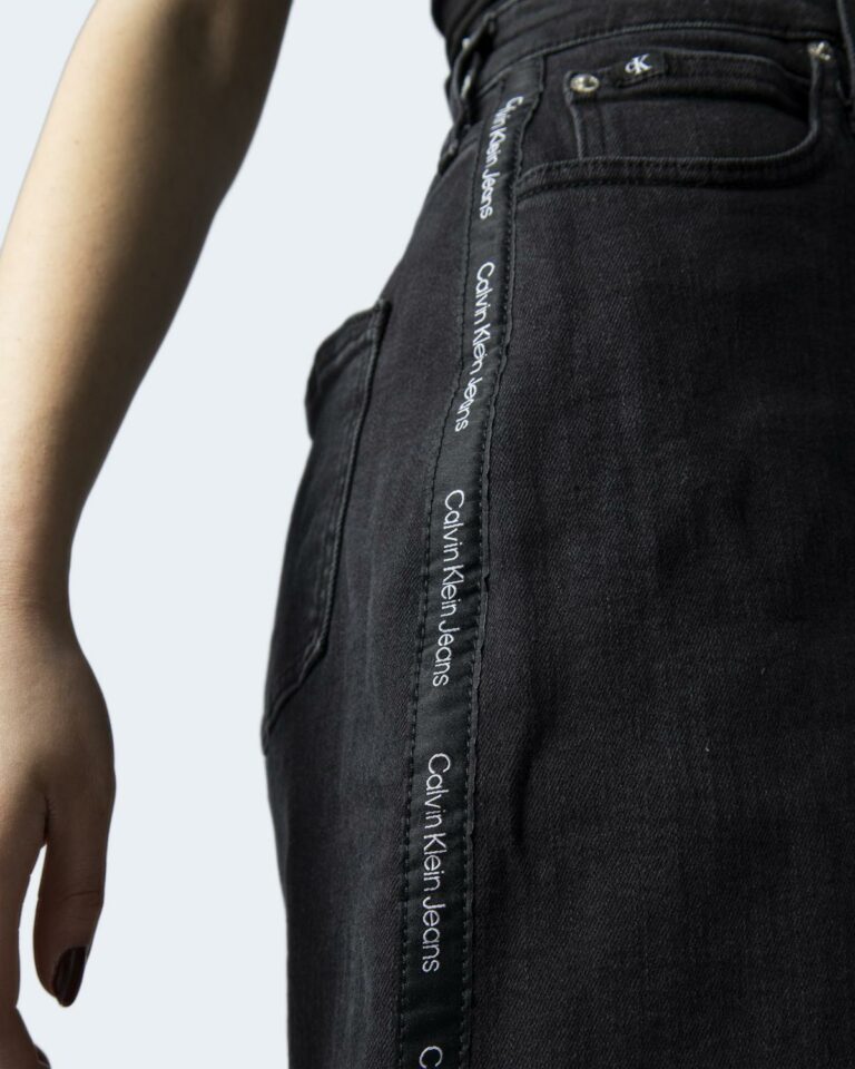 Minigonna Calvin Klein Jeans HIGH RISE MINI SKIRT Nero - Foto 2