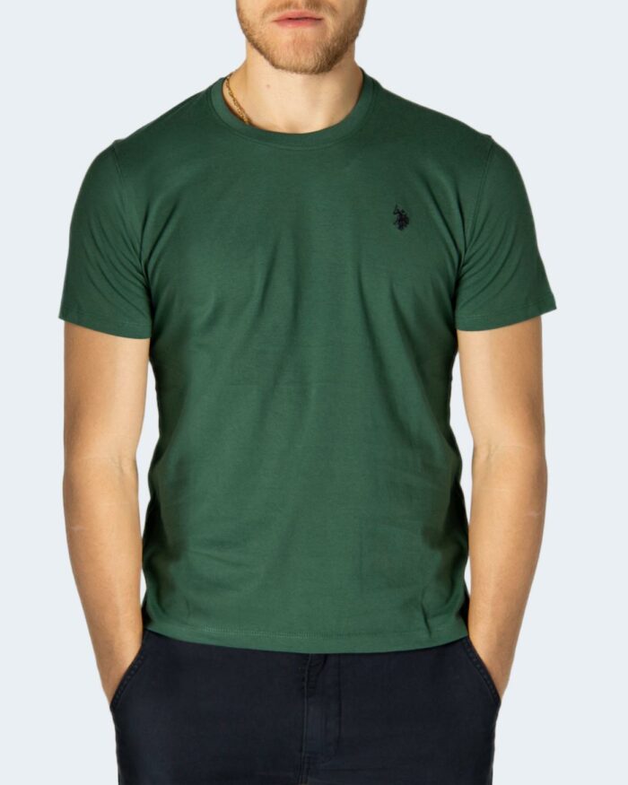 T-shirt U.s. Polo Assn. MICK 49351 Verde Scuro – 83428