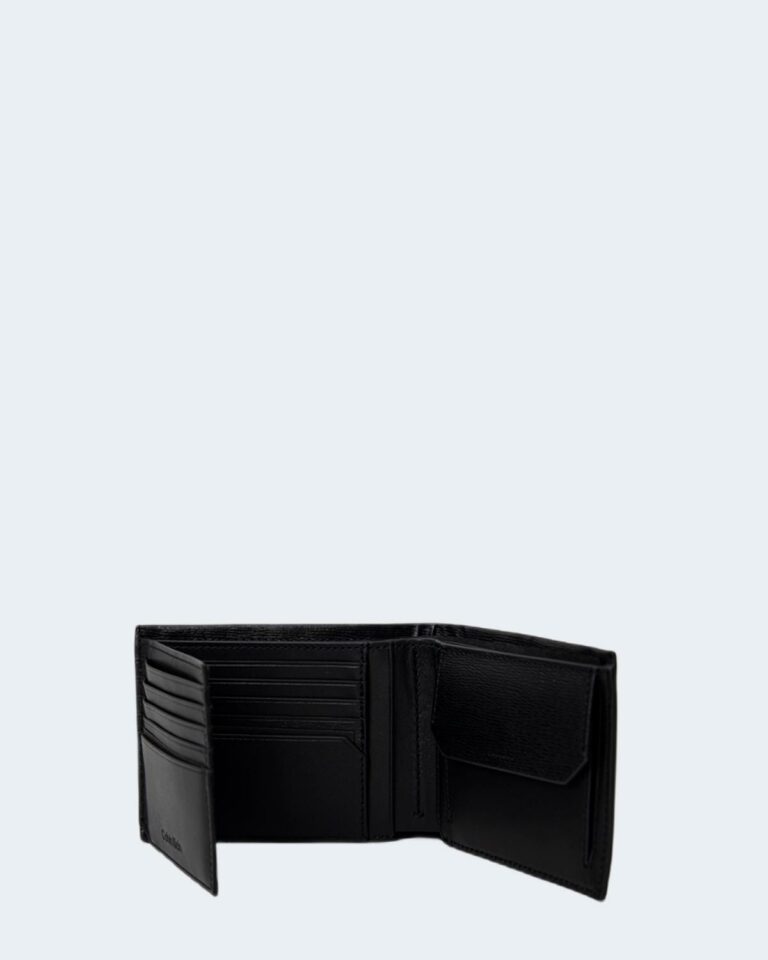 Portafoglio con portamonete Calvin Klein MINIMALISM TRIFOLD CC W/COIN Nero - Foto 4