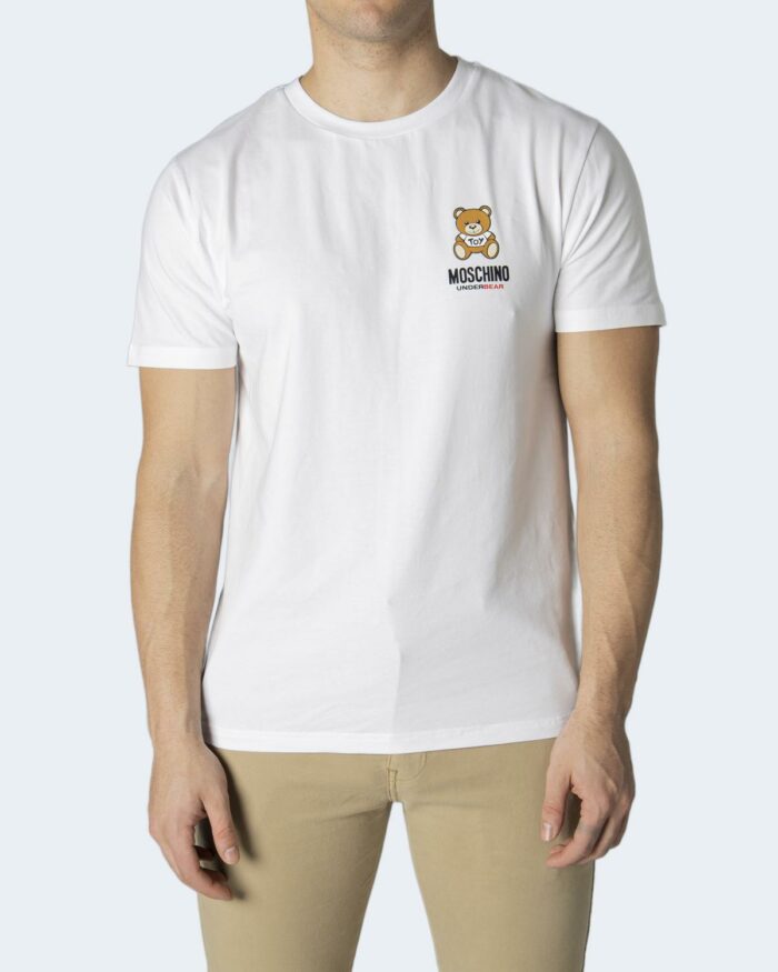 T-shirt intimo Moschino Underwear STAMPA LOGO Bianco – 86092