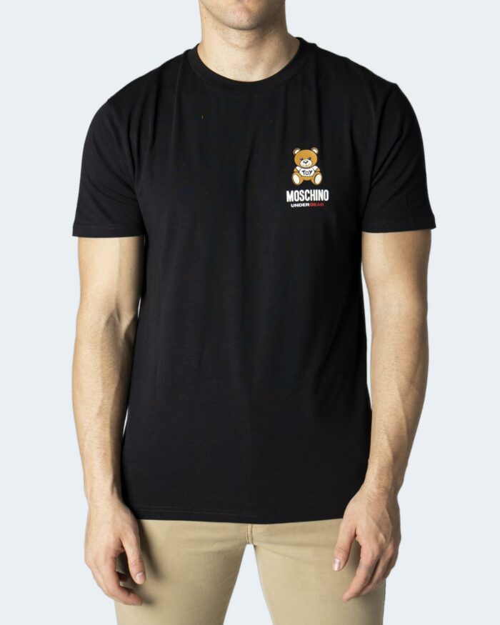 T-shirt intimo Moschino Underwear STAMPA LOGO Nero – 86092