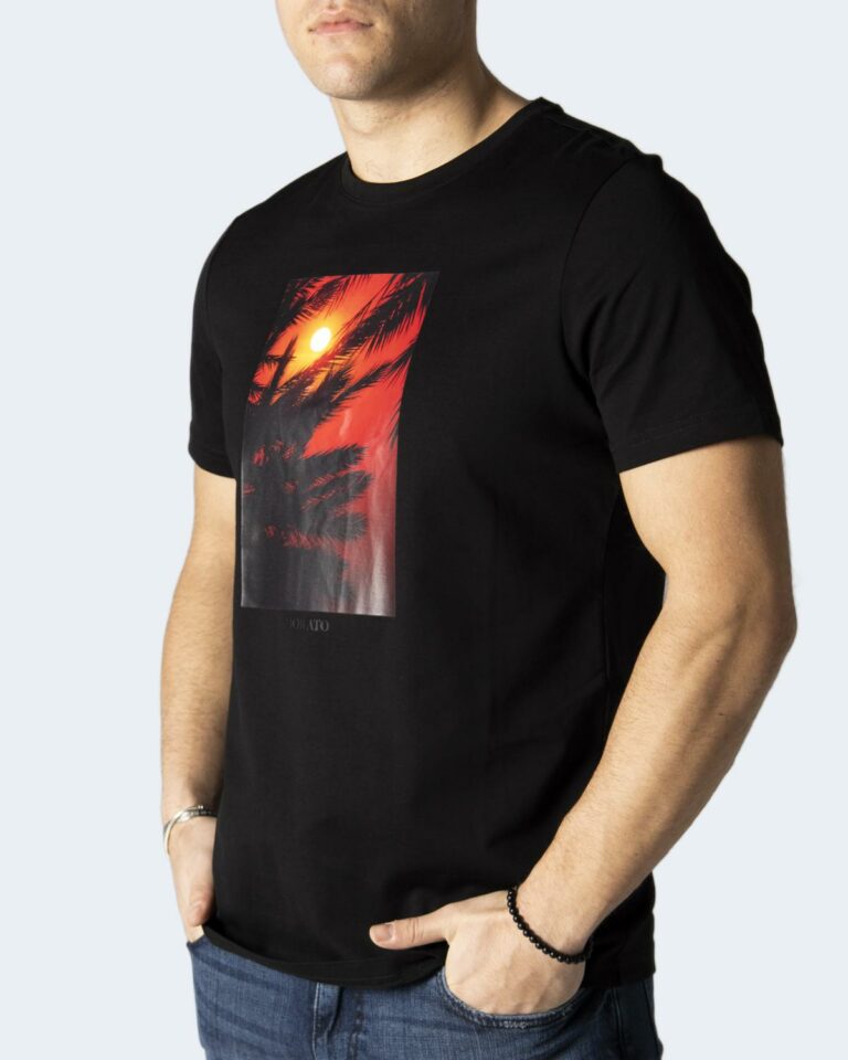 T-shirt Antony Morato SLIM FIT IN JERSEY Nero - Foto 2