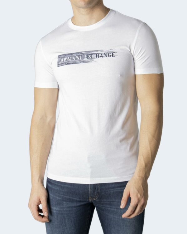 T-shirt Armani Exchange LOGO RICAMO Bianco - Foto 1