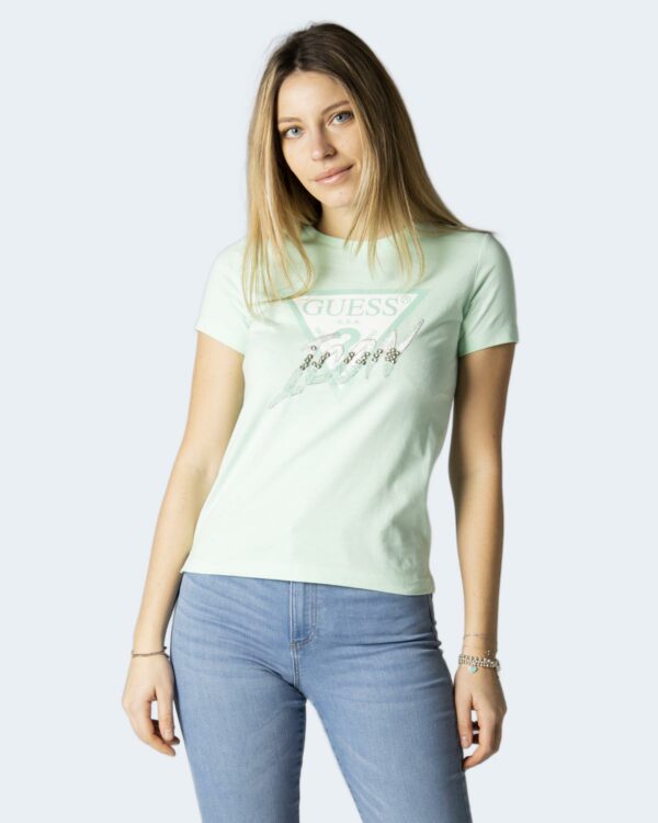 T-shirt Guess SS ICON TEE Verde - Foto 1