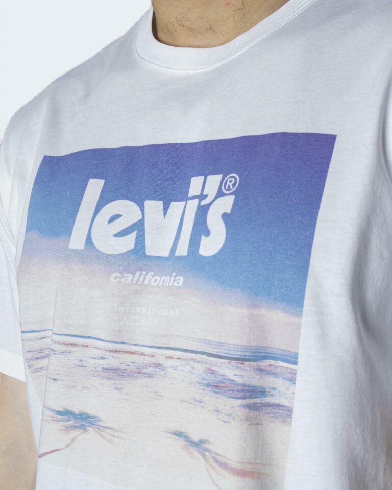 T-shirt Levi's® SS RELAXED FIT TEE POSTER SUMMER WHITE G Bianco - Foto 2