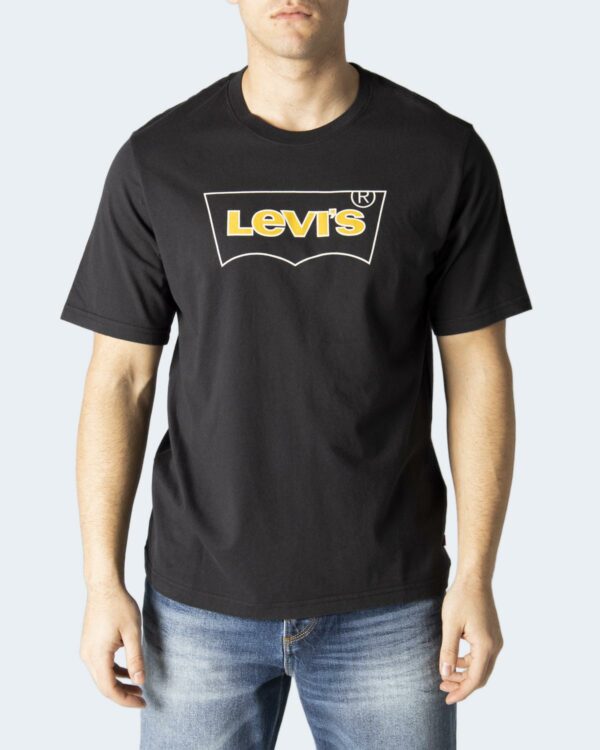 T-shirt Levi's® SS RELAXED FIT TEE OUTLINE BW CAVIAR GRA 16143-0474 Nero - Foto 1