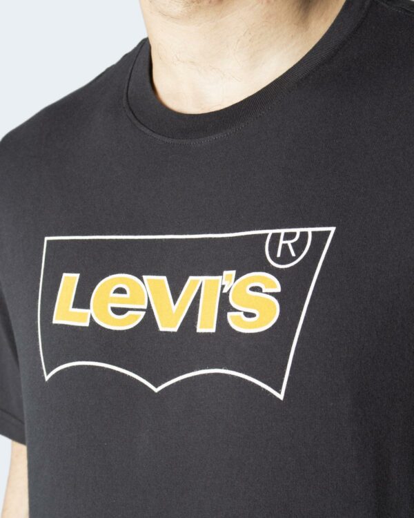 T-shirt Levi's® SS RELAXED FIT TEE OUTLINE BW CAVIAR GRA 16143-0474 Nero - Foto 2