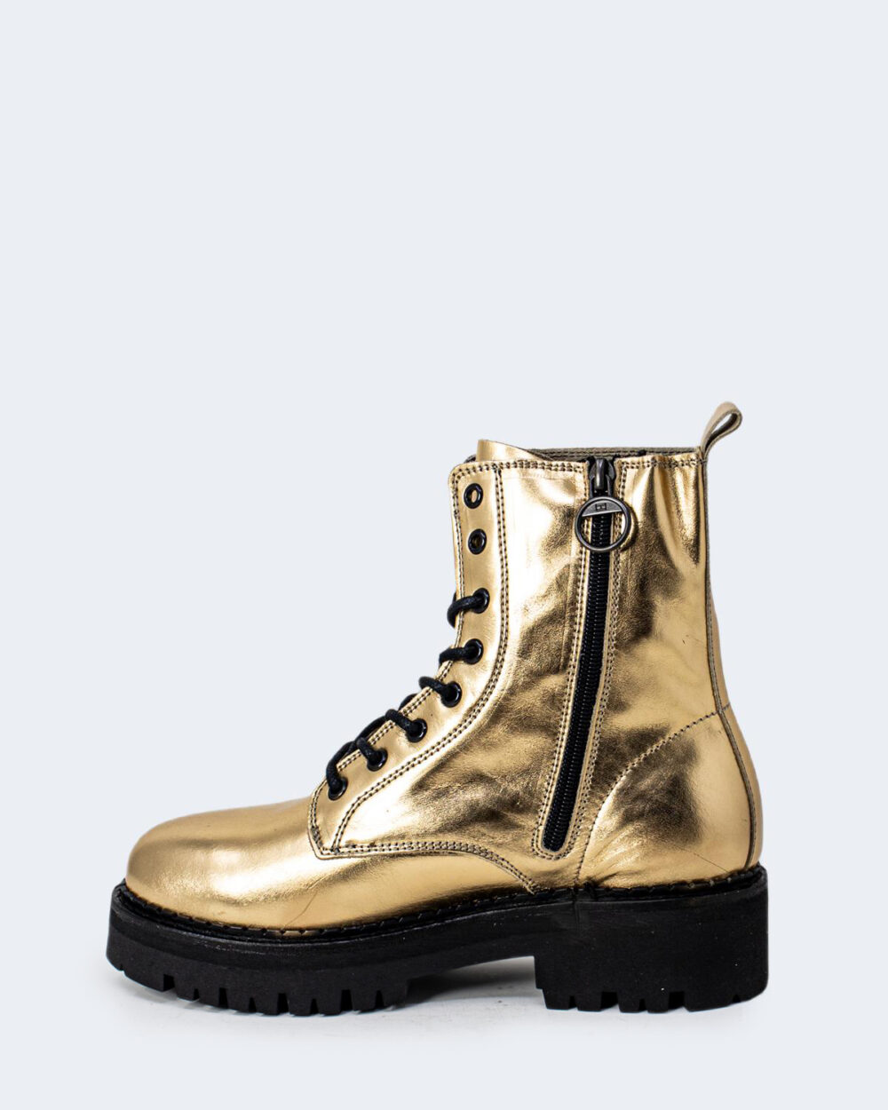 Anfibi Tommy Hilfiger Jeans METALLIC LACE UP BOOT Oro - Foto 2