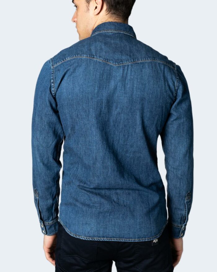 Camicia manica lunga Jack Jones JJESHERIDAN BREAK SHIRT L/S NOOS Blue Denim Chiaro – 80605