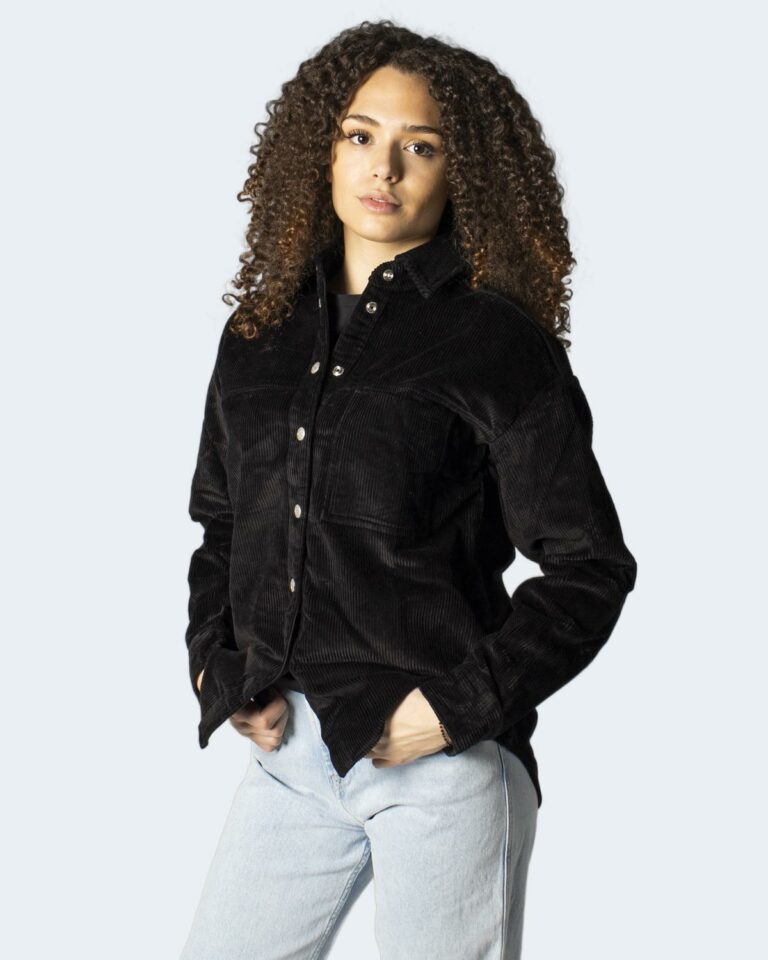 Camicia manica lunga Calvin Klein Jeans CORDUROY OVERSHIRT Nero - Foto 1