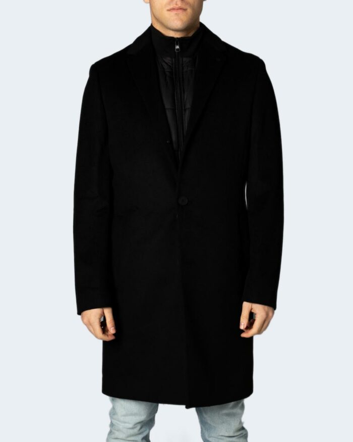 Cappotto Calvin Klein WOOL MELTON COAT WIT Nero – 86556