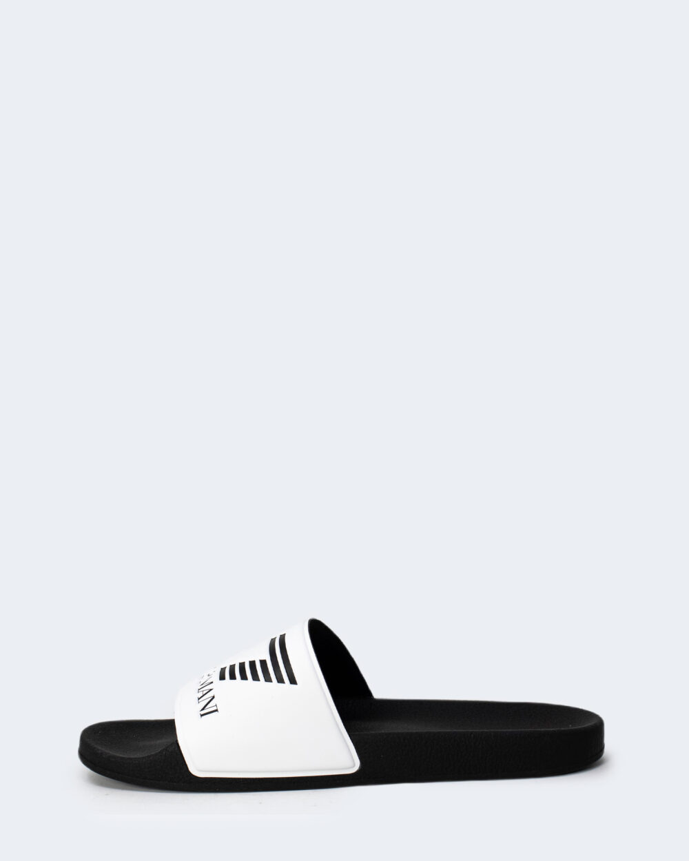 Ciabatte con fascia EA7 LOGO Black-White - Foto 3