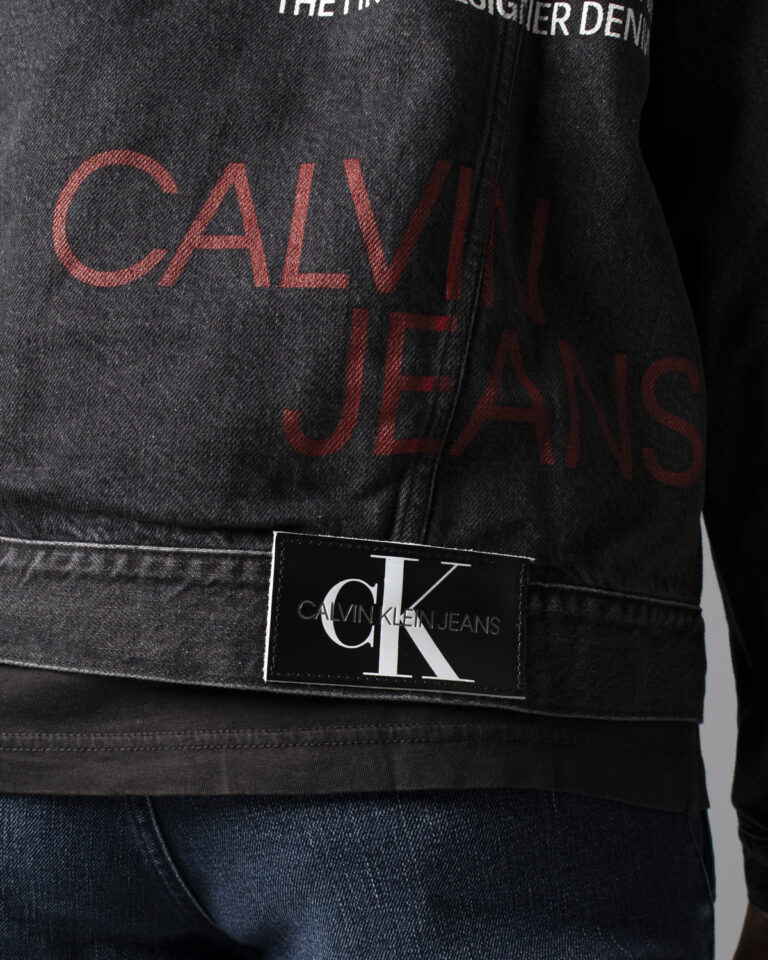Giacchetto Calvin Klein Jeans STAMPA LOGO Nero - Foto 3