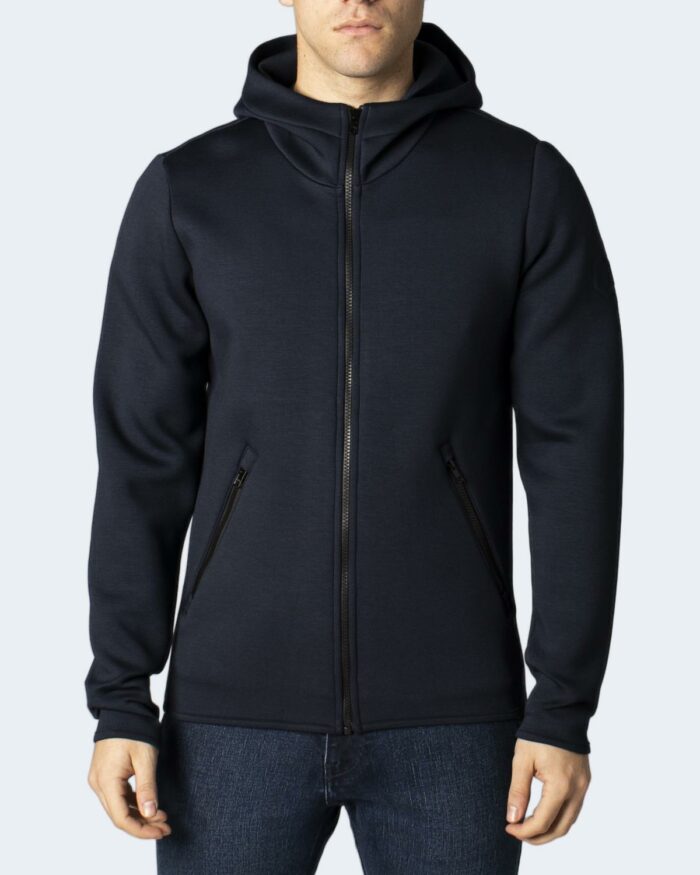 Giacchetto Hox DOUBLE JERSEY HOODED FULL ZIP Blu – 86388