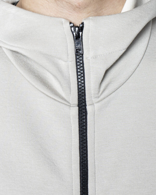 Giacchetto Hox DOUBLE JERSEY HOODED FULL ZIP Grigio - Foto 5