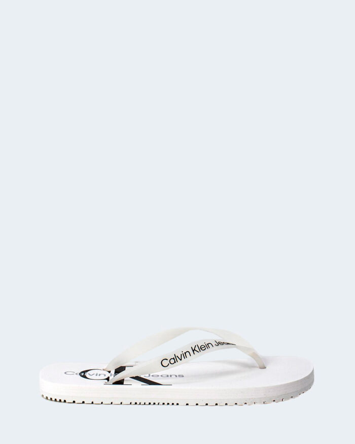 Infradito Calvin Klein BEACH SANDAL MONOGRA Bianco – 80958