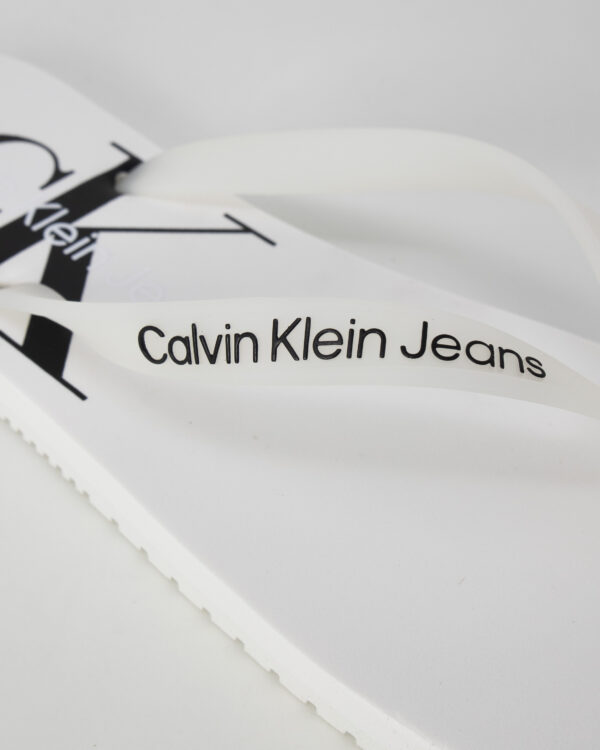 Infradito Calvin Klein Jeans BEACH Panna - Foto 4
