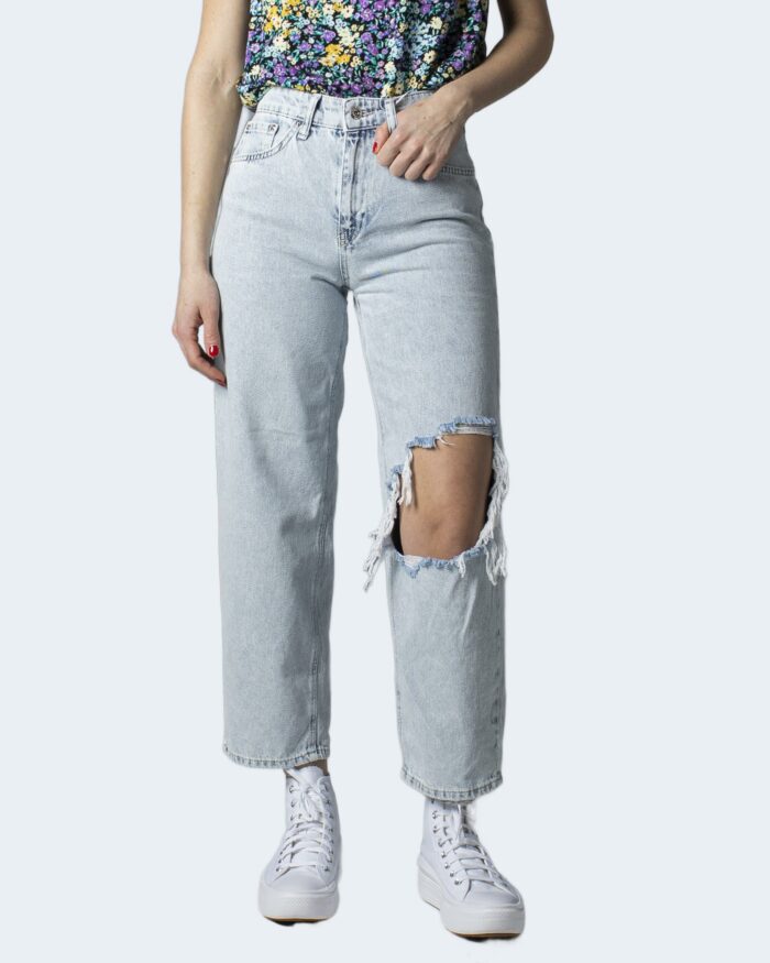 Jeans baggy Only ONLJULIET LIFE HW BOYFRIEND CA JNS DOT Blue Denim Chiaro – 80703