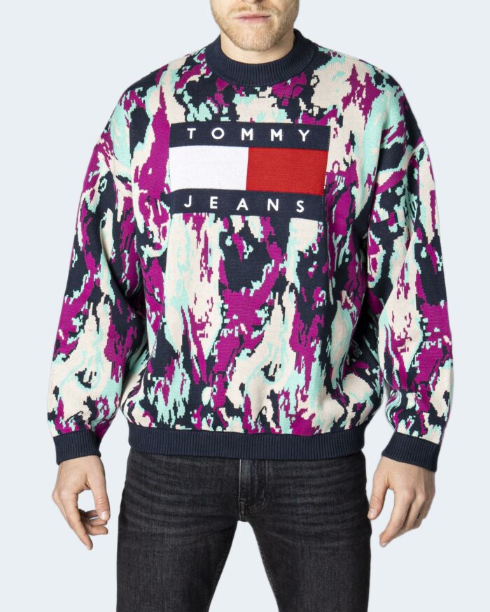 Maglione Tommy Hilfiger TJM TOMMY FLAG CAMO SWEATHER Fuxia – 86737