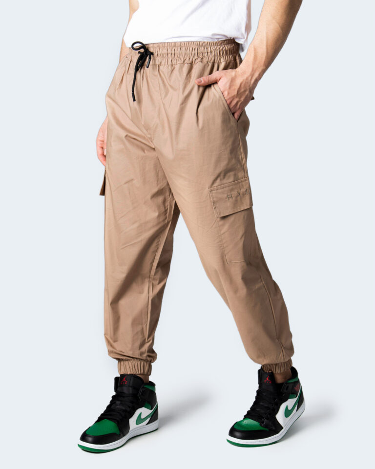 Pantaloni con cavallo basso Hydra Clothing CARGO Beige scuro - Foto 1