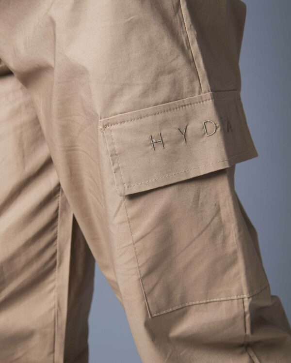 Pantaloni con cavallo basso Hydra Clothing CARGO Beige scuro - Foto 3