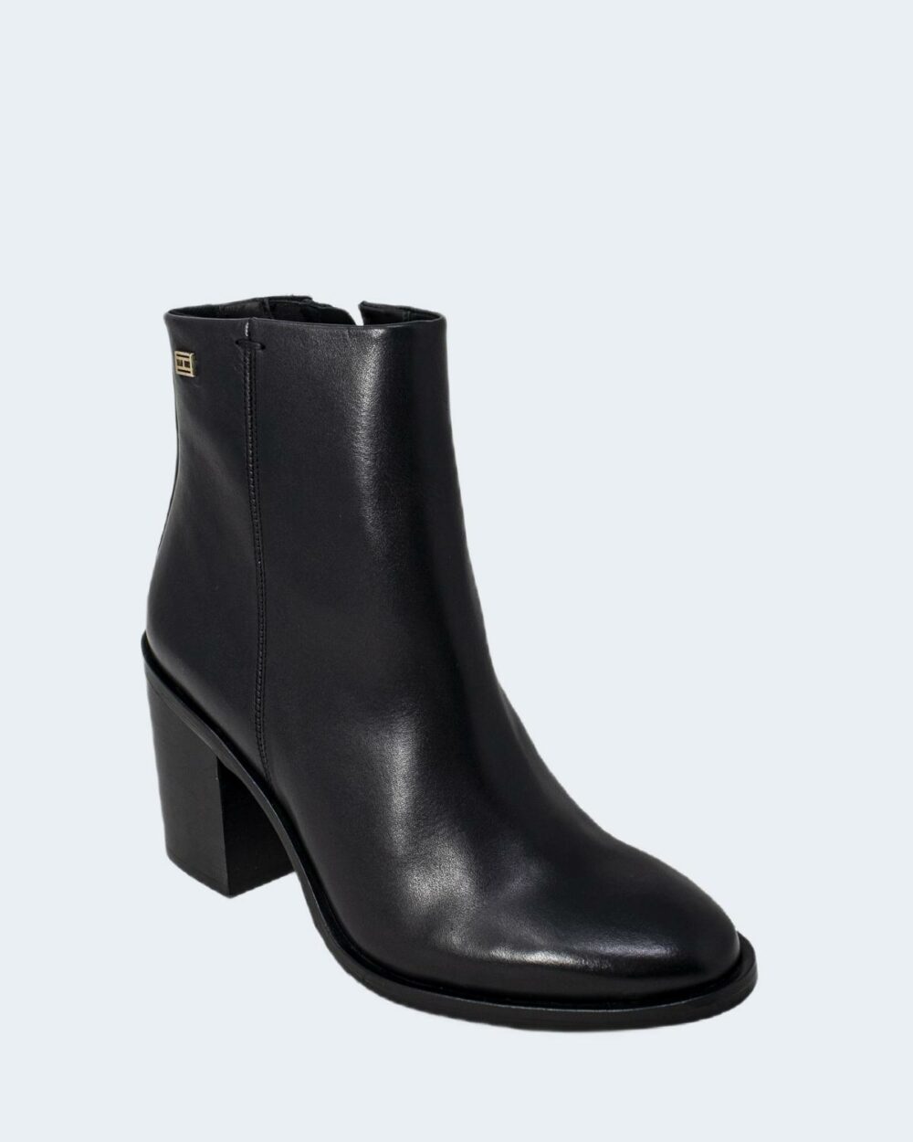 Stivali Tommy Hilfiger FLAG STUD HIGH HEEL BOOT Nero - Foto 3