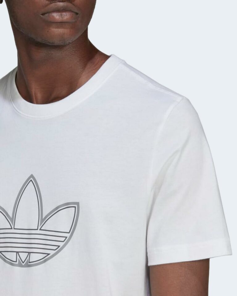 T-shirt Adidas OUTLINE LOGO T Bianco - Foto 4