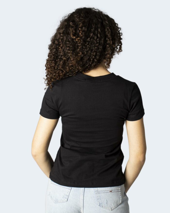 T-shirt Calvin Klein MONOGRAM LOGO SLIM T Black-White – 81072