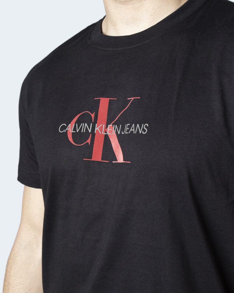 T-shirt Calvin Klein Jeans ARCHIVAL MONOGRAM Nero - Foto 3