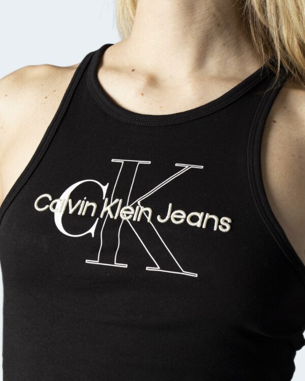 T-shirt Calvin Klein Jeans TWO TONE MONOGRAM TA Nero - Foto 4