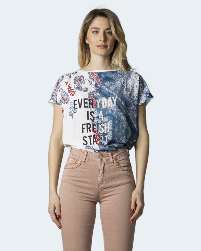 T-shirt Gaudì Jeans FANTASIA PAISLEY Blu Chiaro – 87890