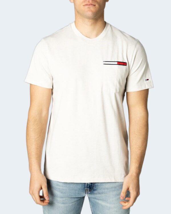 T-shirt Tommy Hilfiger Jeans TJM ESSENTIAL FLAG P Beige - Foto 1
