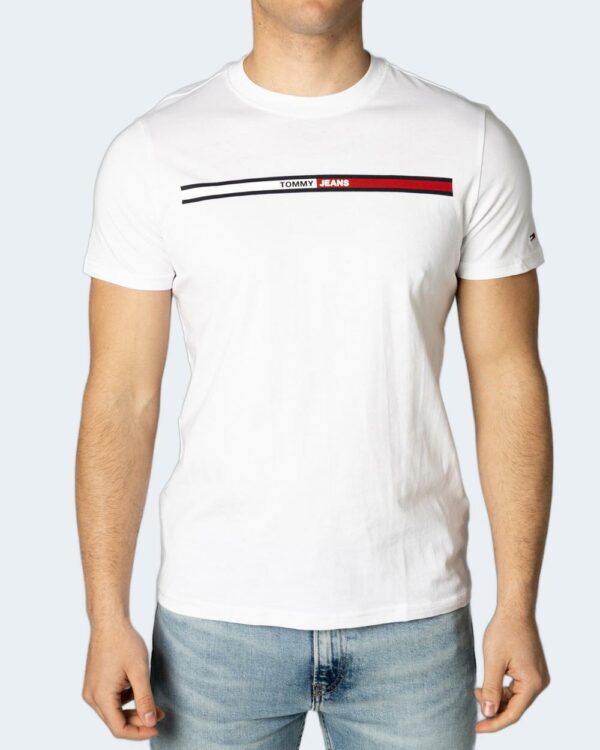 T-shirt Tommy Hilfiger Jeans TJM ESSENTIAL FLAG T Bianco - Foto 1