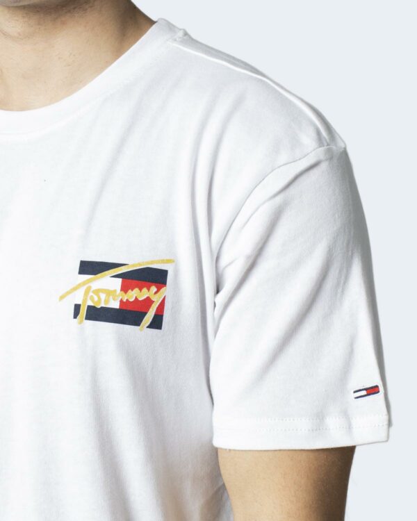 T-shirt Tommy Hilfiger Jeans TJM SS VINTAGE CIRCULAR TEE Bianco - Foto 4
