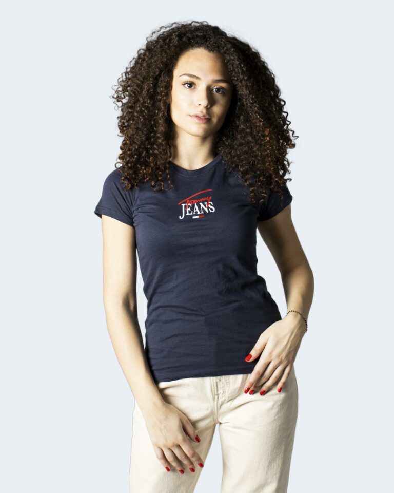T-shirt Tommy Hilfiger Jeans TJW SKINNY ESSENTIAL Blu - Foto 1