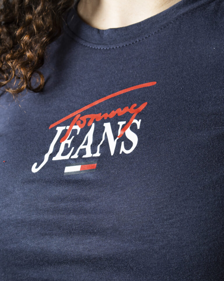 T-shirt Tommy Hilfiger Jeans TJW SKINNY ESSENTIAL Blu - Foto 3