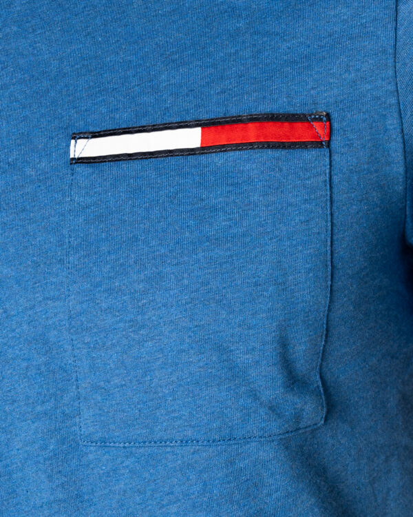 T-shirt Tommy Hilfiger Jeans TJM ESSENTIAL FLAG P Blu marine - Foto 4