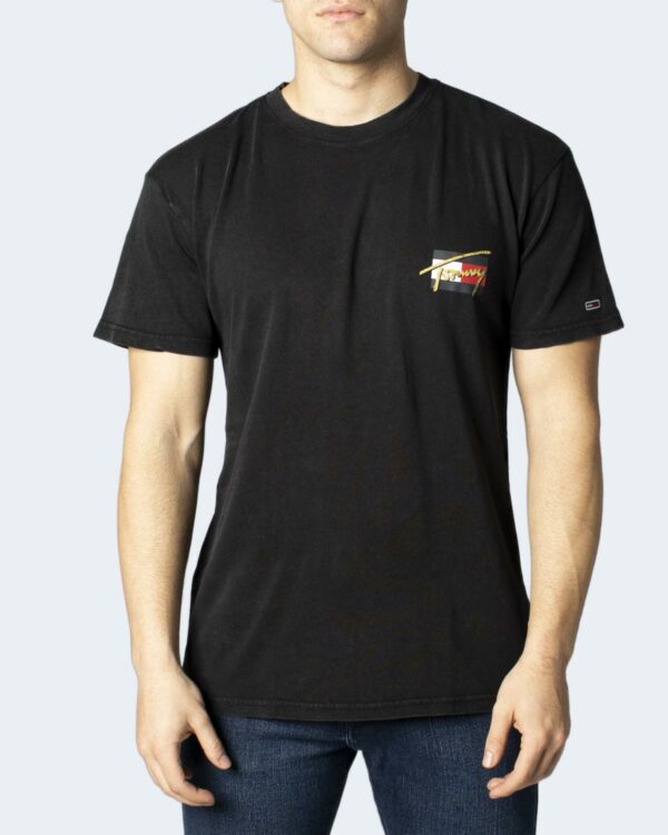 T-shirt Tommy Hilfiger Jeans TJM SS VINTAGE CIRCULAR TEE Nero - Foto 1