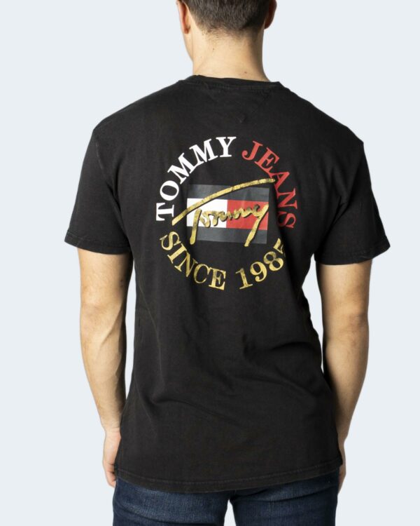 T-shirt Tommy Hilfiger Jeans TJM SS VINTAGE CIRCULAR TEE Nero - Foto 2