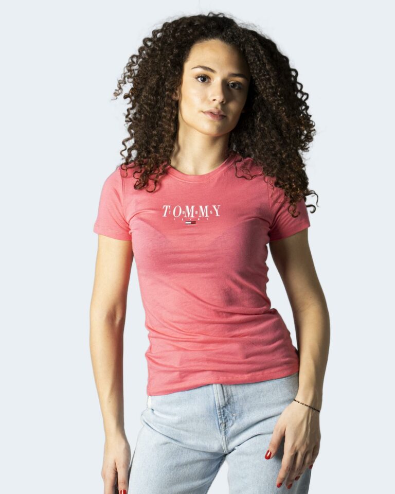 T-shirt Tommy Hilfiger Jeans TJW SKINNY ESSENTIAL Rosa - Foto 4