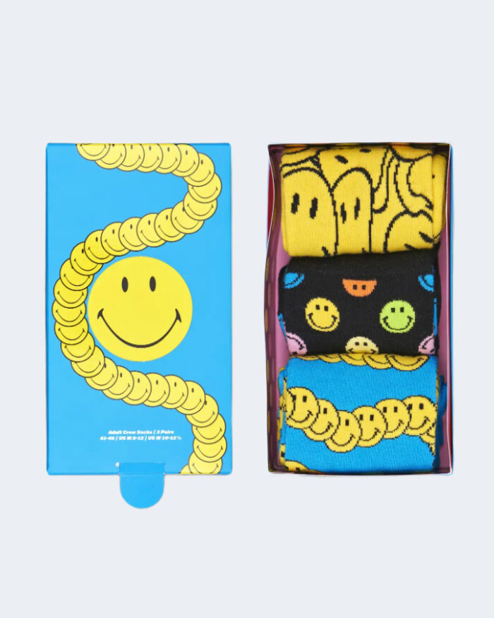 Calzini Happy Socks SMILEY 3-PCK GIFT SET Giallo – 89963