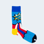 Calzini Lunghi Happy Socks SUPER DAD SOCK Viola - Foto 1